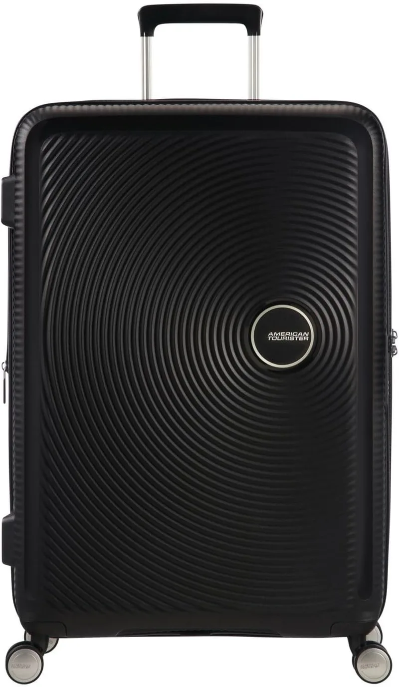 American Tourister Soundbox - Mala expansível Spinner M, 67 cm, 71,5/81 L, preto (Bass Black)