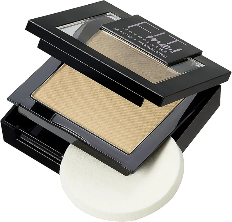 MAYBELLINE ▫️ New York Fit Me, Pó compacto matificante e sem brilho, Tom 220 Natural Beige, 30 ml