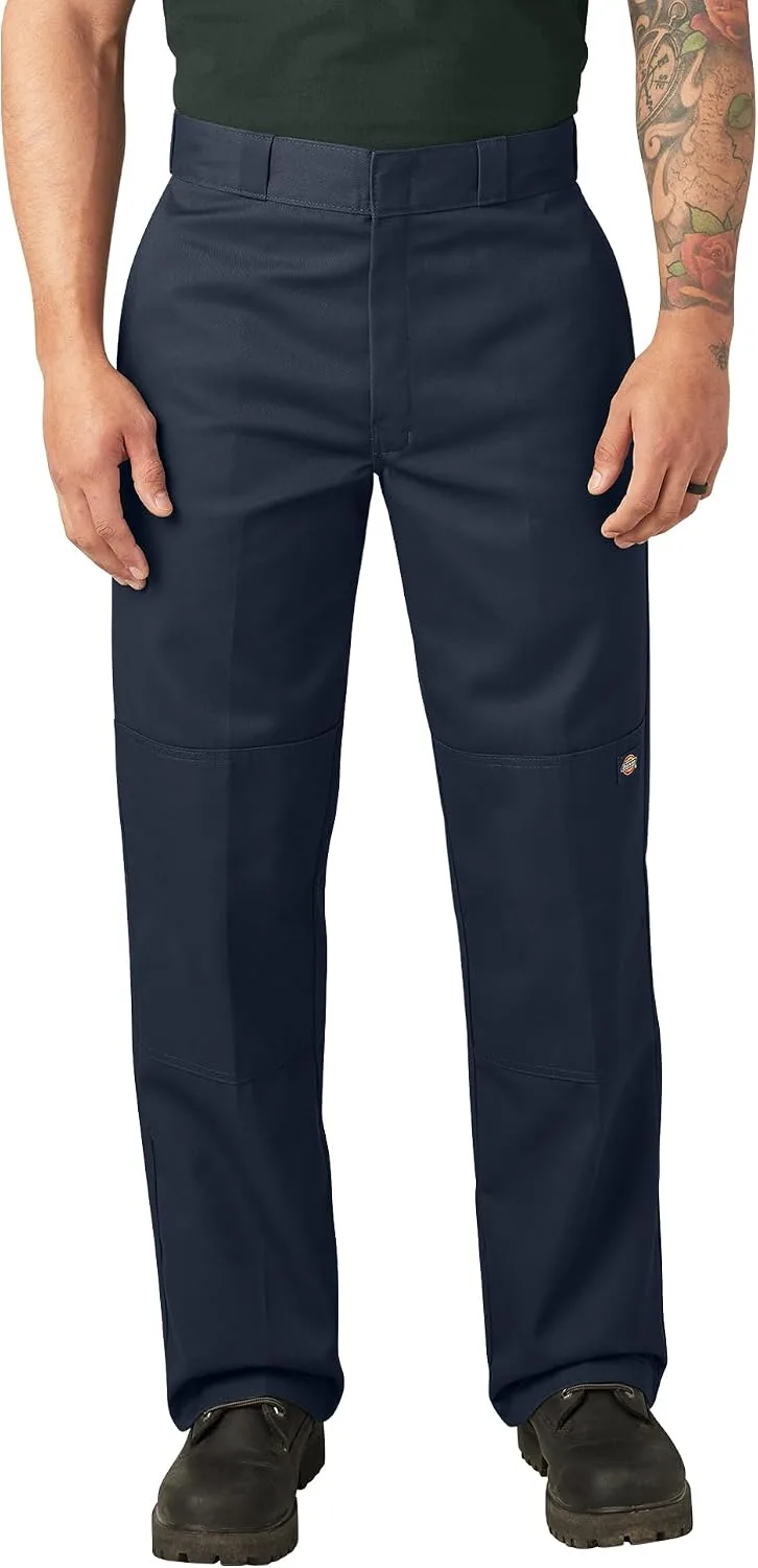 Dickies ▫️ Calças de Trabalho Loose Fit com joelhos reforçados - Calças casuais de negócios para homem