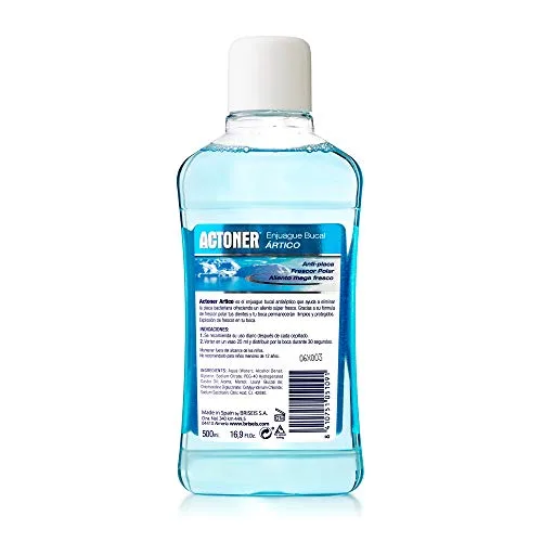 TULIPAN NEGRO ▫️ Actoner Enxaguante bucal líquido Actoner Artico 500 ml. Embalagem de 6 unidades. 3