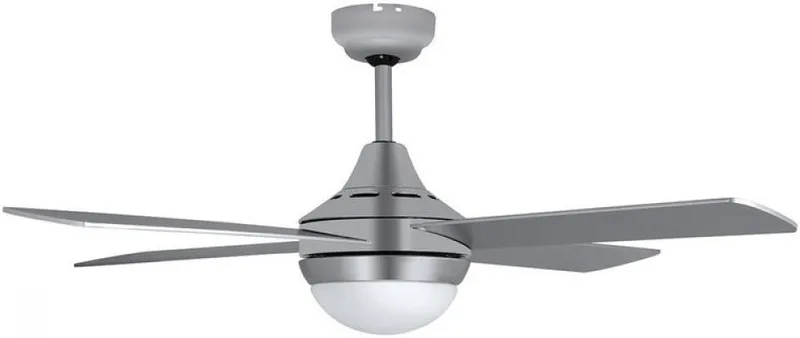 Orbegozo ▫️ CP 91120 - Ventilador de teto com luz LED, comando à distância, 3 velocidades, temporizador, 120 cm de diâmetro, 60 W, prateado