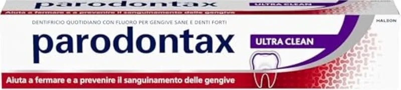 Parodontax ▫️ Ultra Clean, pasta de dentes que ajuda a reduzir e a prevenir o sangramento das gengivas e a manter os dentes fortes e o hálito fresco, 75 ml