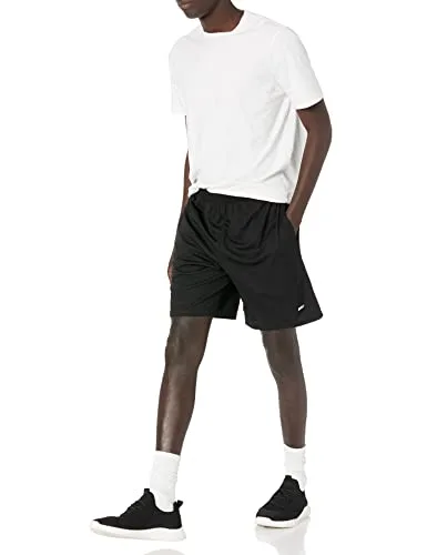 Amazon Essentials ▫️ Calções Desportivos de Basquetebol, Largos, Cintura Elástica, Respiráveis, Absorventes de Humidade para Homem, Conjunto de 2 5