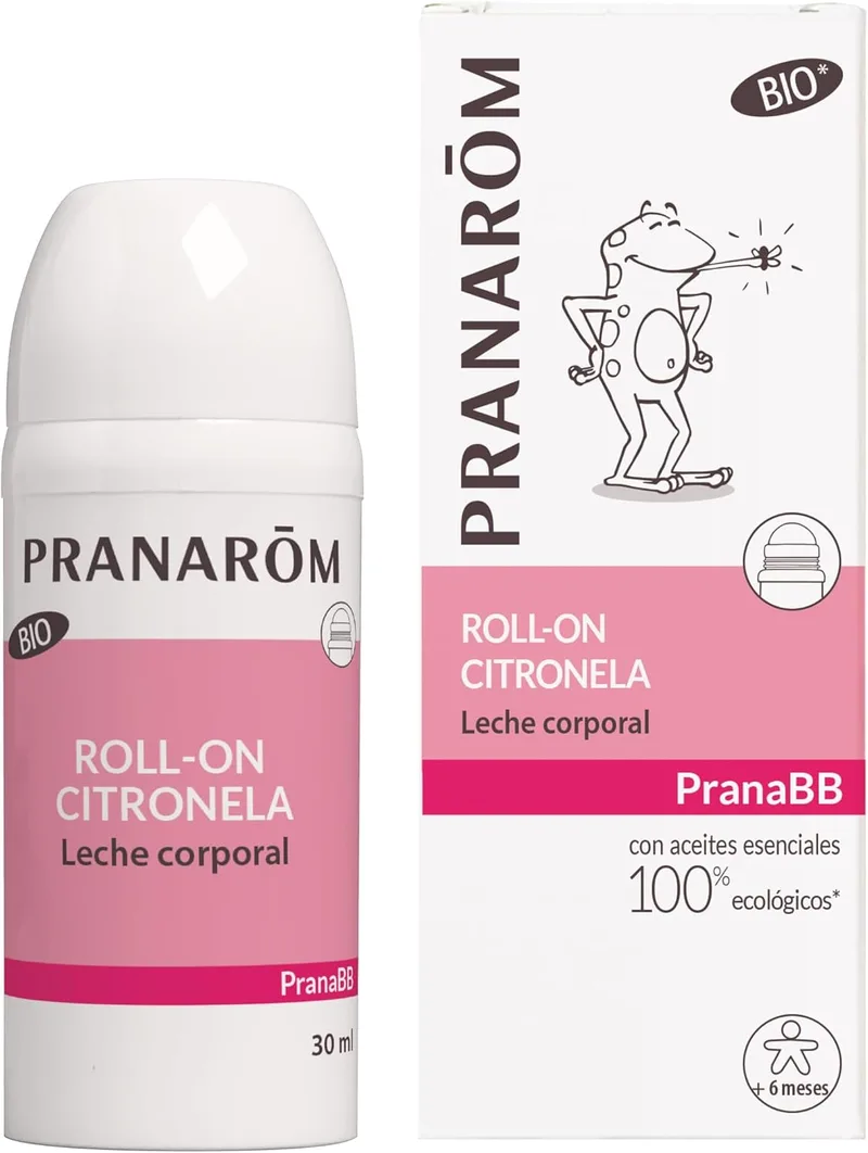 PRANAROM ▫️ PRANARÔM PranaBB Repelente de Mosquitos Orgânico Roll-On - 7 horas de proteção - Repelente Natural com Óleos Essenciais Orgânicos - Uso Familiar - 30 ml