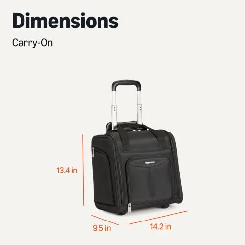 Amazon Basics ▫️ Bagagem para colocar debaixo do assento, 34 x 24 x 36 cm, Preto 5
