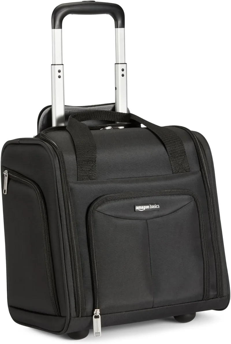 Amazon Basics ▫️ Bagagem para colocar debaixo do assento, 34 x 24 x 36 cm, Preto