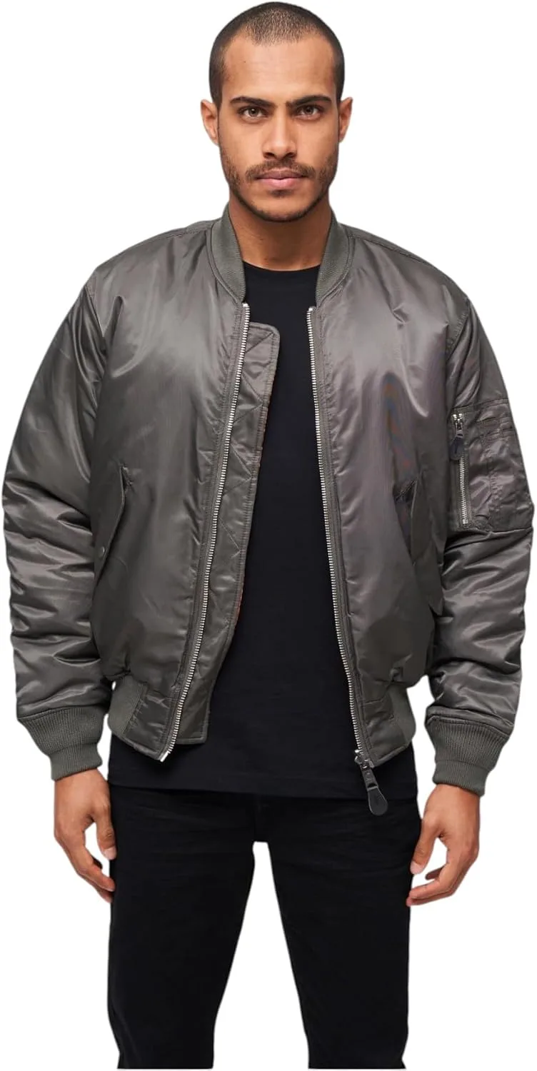 Brandit ▫️ Casaco Bomber para homem MA1 Preto