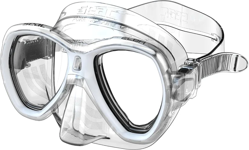 SEAC ▫️ Elba, máscara de mergulho para crianças e adultos com rosto pequeno, ideal para praticar snorkeling