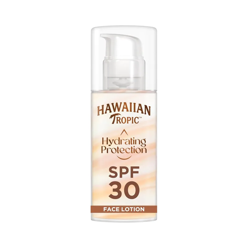 HAWAIIAN Tropic ▫️ Protection Face - Loção protetora para o rosto com proteção solar, hidratante para o rosto, 50 mililitros