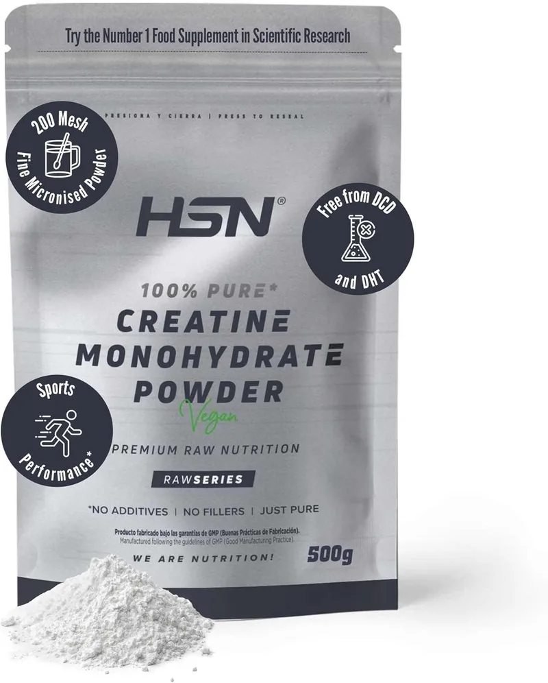HSN ▫️ Creatina Monohidratada em Pó (200 mesh) Sem Sabor 500 g