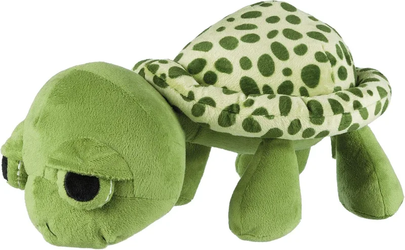 TRIXIE ▫️ Brinquedo de peluche em forma de tartaruga para cães, 40 cm, som integrado para estimular a brincadeira, textura suave e resistente, ideal para aconchegar-se e brincar em espaços interiores