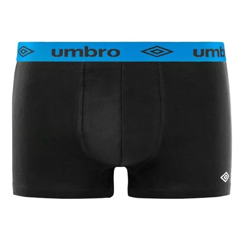 Umbro ▫️ Cuecas Boxer de Algodão para Homem, Roupa Interior Masculina, Confortáveis, Suaves (Conjunto de 4) 3