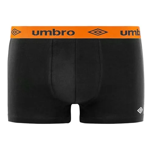Umbro ▫️ Cuecas Boxer de Algodão para Homem, Roupa Interior Masculina, Confortáveis, Suaves (Conjunto de 4) 4