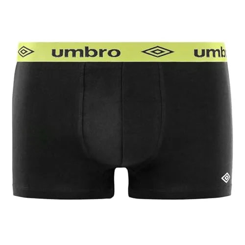 Umbro ▫️ Cuecas Boxer de Algodão para Homem, Roupa Interior Masculina, Confortáveis, Suaves (Conjunto de 4) 5