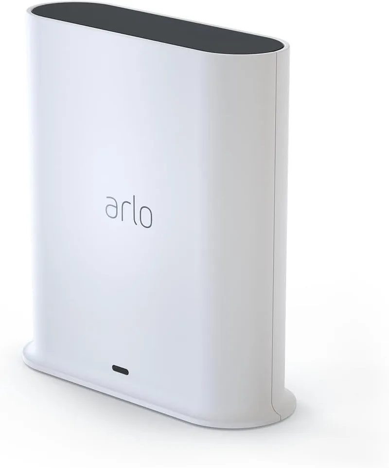 Arlo Smart Hub Base Station Armazenamento local - Cartão Micro SD, WiFi 2,4 e 5 GHz, SmartHub, Compatível com câmaras e campainhas de vídeo Arlo, Conectividade Apple HomeKit, Cabo Ethernet, VMB5000