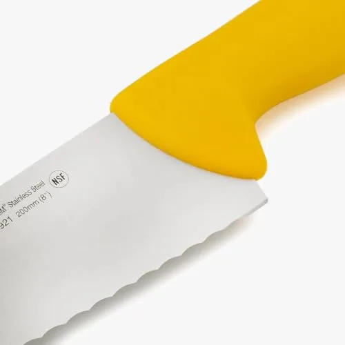 Arcos ▫️ Série 2900 - Faca de Cozinha - Lâmina dentada em aço inoxidável NITRUM de 200 mm - Cabo injetado em polipropileno, cor amarela 2