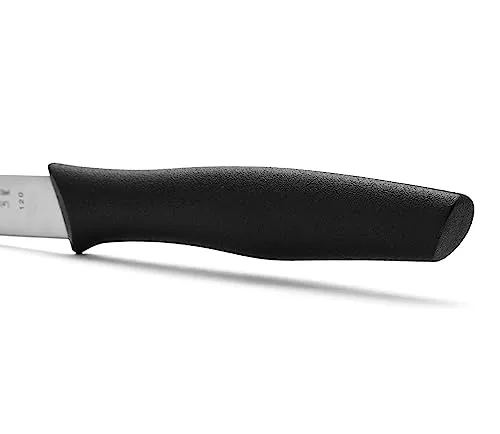 Arcos ▫️ Conjunto de 6 facas descascadoras com lâmina de 100 mm em aço inoxidável e cabo em polipropileno. Conjunto de facas de cozinha para descascar, adequado para a máquina de lavar louça. Série Nova. Cor: preta 4