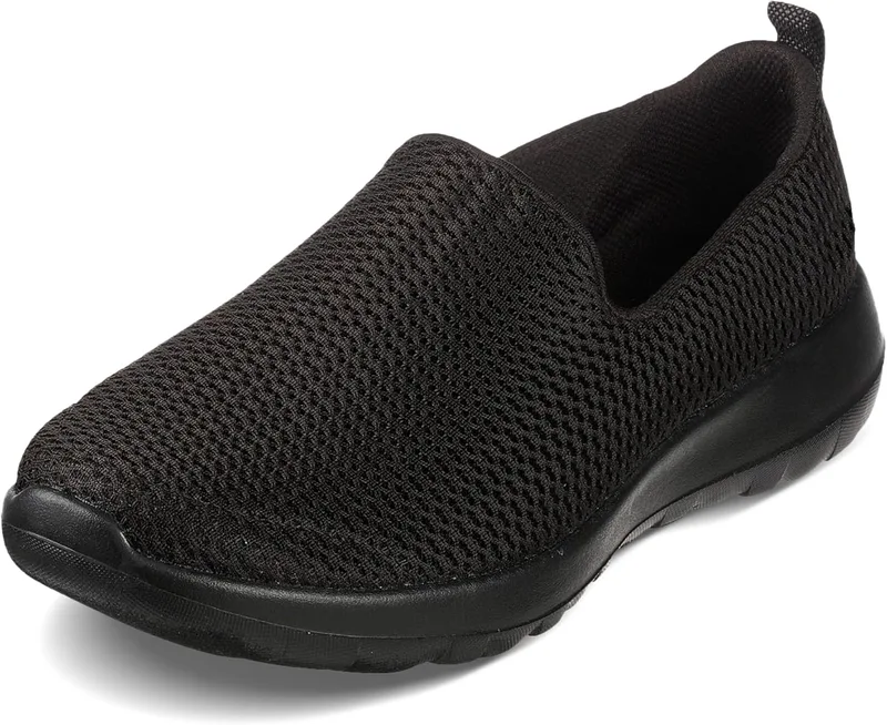 Skechers ▫️ Go Walk Joy Regular, Sapatos de senhora, Preto Têxtil/Amarelo, 38