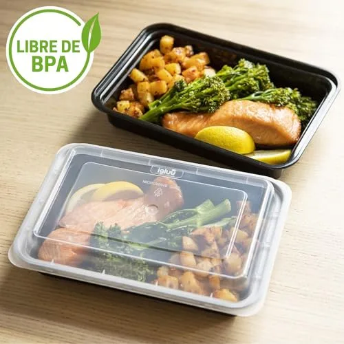 Igluu Meal Prep ▫️ Recipientes para alimentos (conjunto de 10) 1 unidade – 828 ml 4