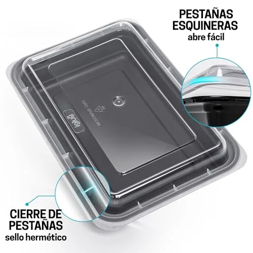 Igluu Meal Prep ▫️ Recipientes para alimentos (conjunto de 10) 1 unidade – 828 ml 5