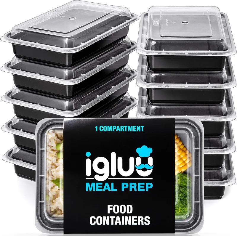 Igluu Meal Prep ▫️ Recipientes para alimentos (conjunto de 10) 1 unidade – 828 ml