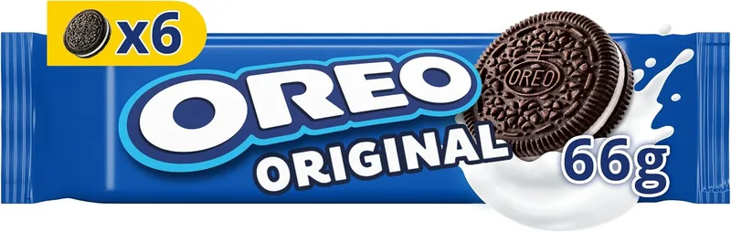 Oreo ▫️ Bolachas de Chocolate Recheadas com Creme de Baunilha, A Bolacha Original, 20 x 66 g