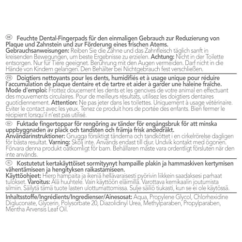 Vet's Best ▫️ Toalhetes de higiene dentária ; Reduzem a placa bacteriana e refrescam o hálito; Toalhetes de limpeza dentária para cães e gatos - 50 toalhetes descartáveis 3