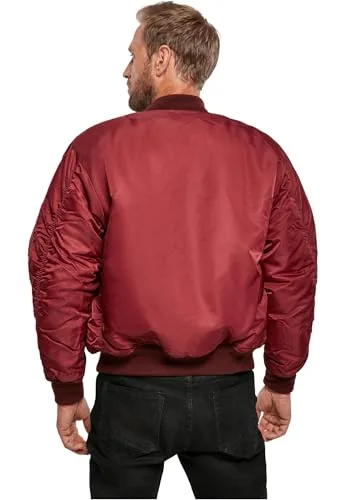 Brandit ▫️ MA1 Casaco Bomber para Homem Preto 100% Nylon 2