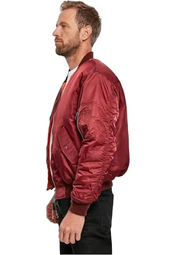 Brandit ▫️ MA1 Casaco Bomber para Homem Preto 100% Nylon 5