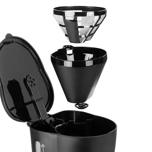 Tristar ▫️ Cafeteira Capacidade para 6 chávenas, 600 W, Função de manutenção de calor, Desligamento automático, Filtro permanente, Sistema antigotejamento, Compacta e portátil, Fácil de limpar, CM-1246 4