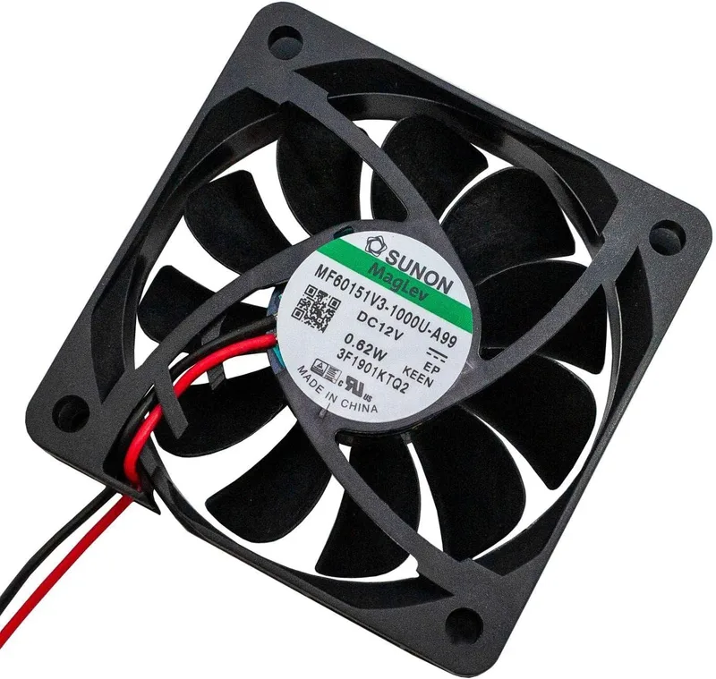 Sunon ▫️ 12 V CC 0,58 W 60 x 60 x 15 mm 29,9 m³/h 3000 rpm 29,9 m³/h MF60151V31000UA99