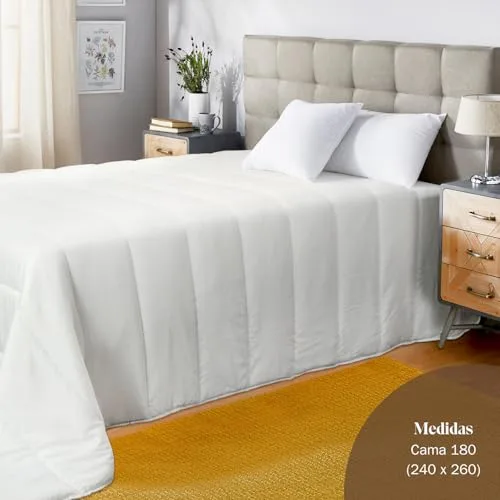 PIKOLIN ▫️ Home - Edredão de fibra para o inverno, 400 g, hipoalergénico, respirável, macio, para cama de 180 (260 x 240 cm) 3