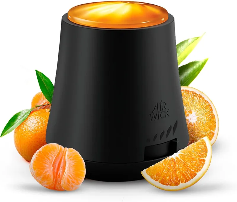 Air Wick ▫️ Essential Mist - Unidade difusora de ambientador e recarga, ambientador doméstico perfumado Citrus Blast, embalagem com 1 unidade e 1 recarga, preto, 2 unidades (embalagem de 1)