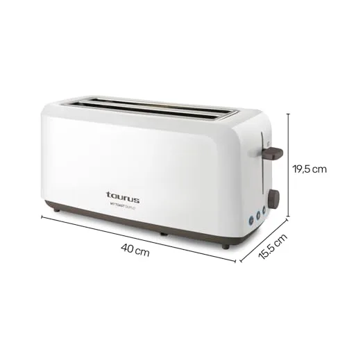 Taurus ▫️ Torradeira de 1450 W, duas ranhuras compridas, 6 níveis, LED, silenciosa 5