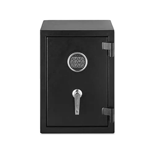 Amazon Basics ▫️ Cofre resistente ao fogo com teclado eletrónico programável, 35 l, preto, 36 x 35 x 50 cm (largura x profundidade x altura) 4