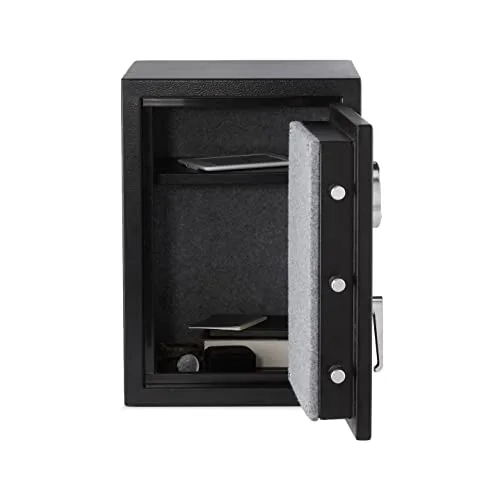 Amazon Basics ▫️ Cofre resistente ao fogo com teclado eletrónico programável, 35 l, preto, 36 x 35 x 50 cm (largura x profundidade x altura) 5