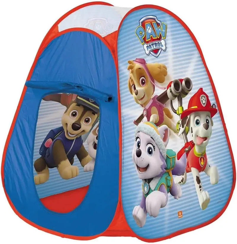 Mondo ▫️ Toys – Tenda Pop-Up da Patrulha Canina – Tenda de brincar para meninos/meninas – Fácil de montar – Fácil de abrir – Saco de transporte incluído – 28388