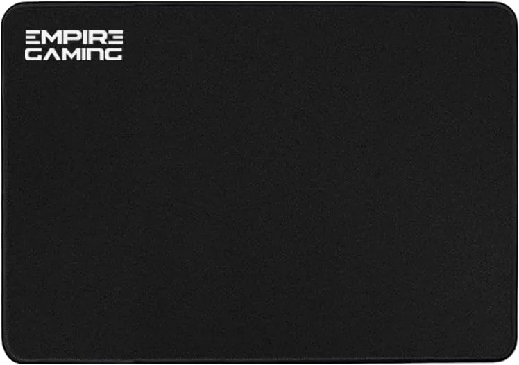 EMPIRE GAMING ▫️ Tapete de rato para jogadores Arena - Tamanho XL - 46 x 40 x 3 cm - Superfície ultra-suave - Melhora a velocidade e a precisão - Bordos cosidos - Base de borracha antiderrapante - Preto