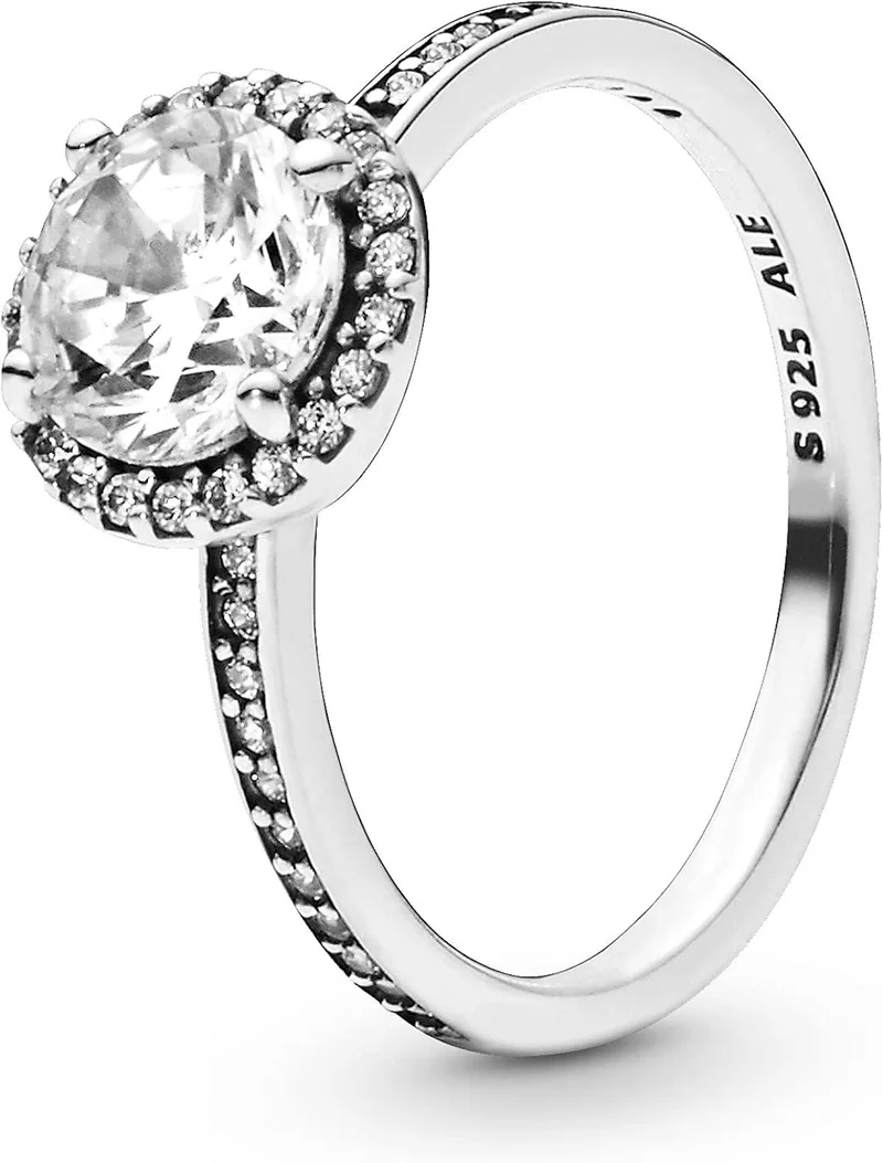 PANDORA ▫️ Anel para mulher em prata de lei 925 196250cz