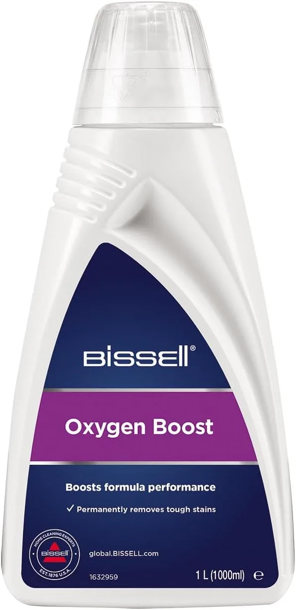 Bissell ▫️ Oxygen Boost : 1L de solução de limpeza de manchas para sofás, alcatifas e interiores de automóveis : 1L : Compatível com a gama SpotClean : Original : 1134N