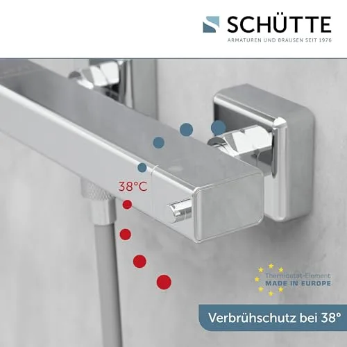 Schütte ▫️ SIGNO 52485 - Torneira termostática de duche com proteção contra queimaduras a 38 °C, cromada 3