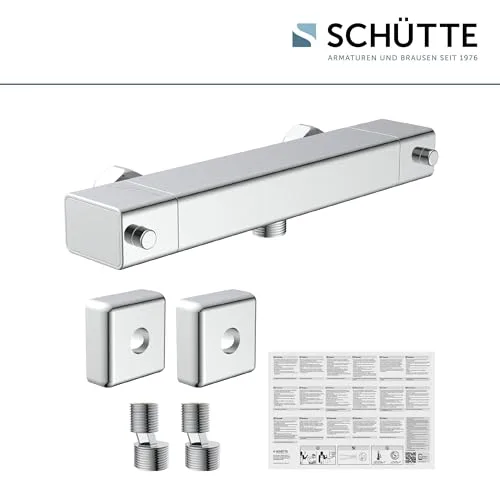 Schütte ▫️ SIGNO 52485 - Torneira termostática de duche com proteção contra queimaduras a 38 °C, cromada 6