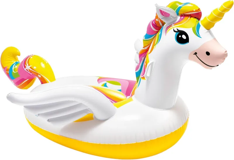 Intex ▫️ Flutuador insuflável para piscina e diversão na praia, capacidade para 1 pessoa, com 2 pegas
