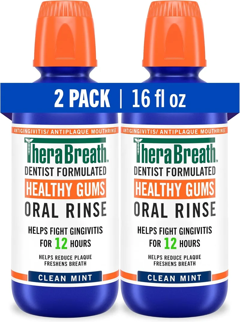 TheraBreath ▫️ 24 horas, saudável, borracha, periodontia, elixir bucal, 24 horas (embalagem de 2)