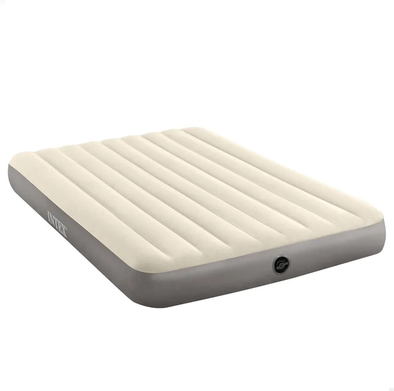 Intex ▫️ 64103, Fibertech Deluxe High, Colchão insuflável, Unisexo adulto, Multicor, 152 x 203 cm