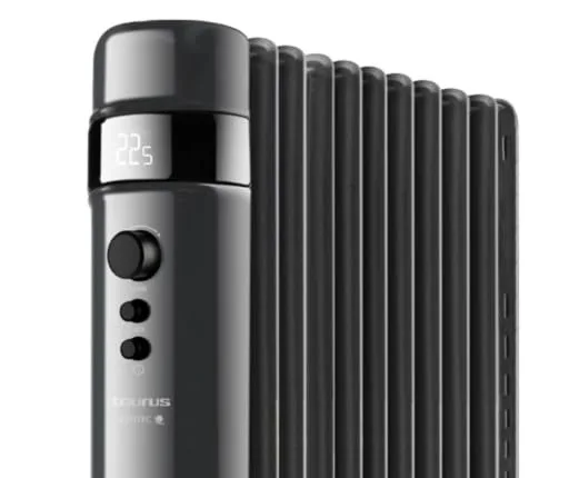 Taurus ▫️ Agadir 2500 Radiador de óleo digital de 2500 W, 11 elementos, ECO 2