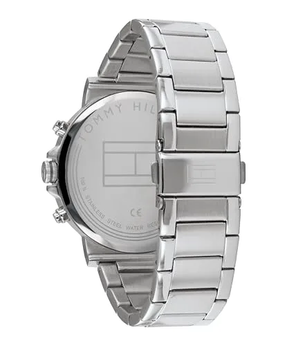 Tommy Hilfiger ▫️ Relógio analógico multifunções de quartzo para homem, com bracelete em aço inoxidável ou bracelete em pele 4