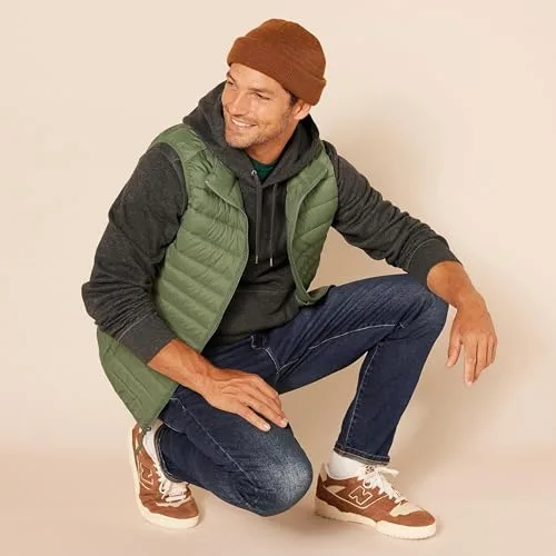 Amazon Essentials ▫️ Camisola com capuz disponível em tamanhos grandes e altos para homem 5