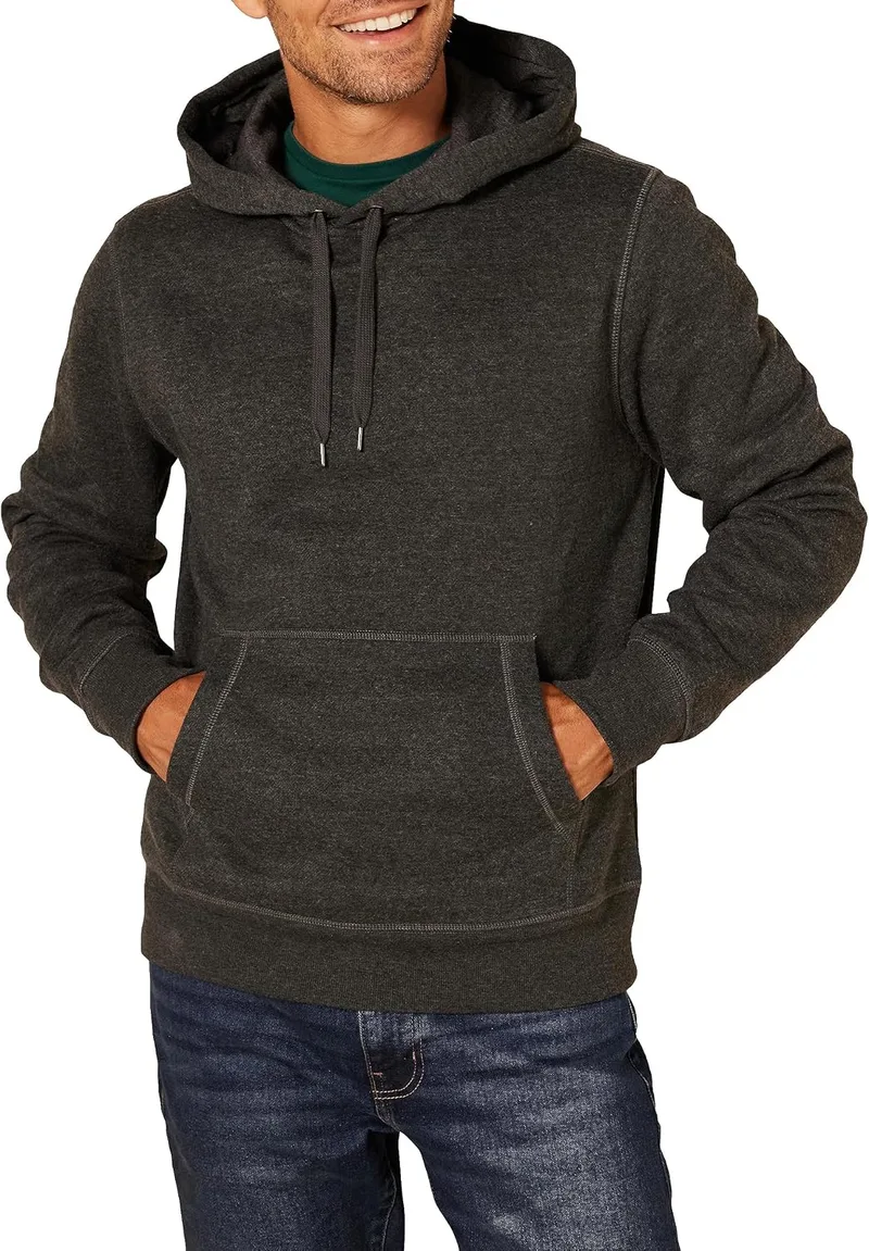 Amazon Essentials ▫️ Camisola com capuz disponível em tamanhos grandes e altos para homem