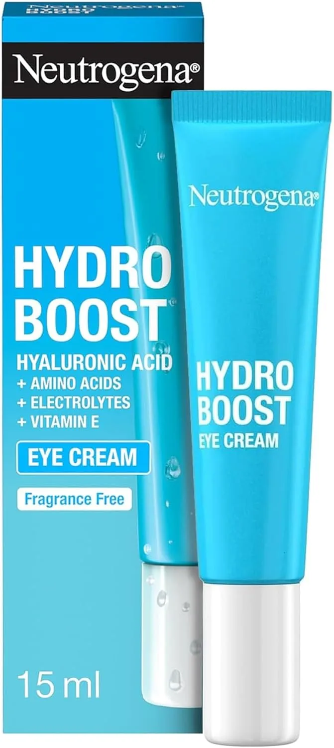 Neutrogena ▫️ Hydro Boost Contorno dos Olhos (15 ml), creme hidratante para o contorno dos olhos com ácido hialurónico, aminoácidos e vitamina E, creme anti-olheiras e anti-bolsas
